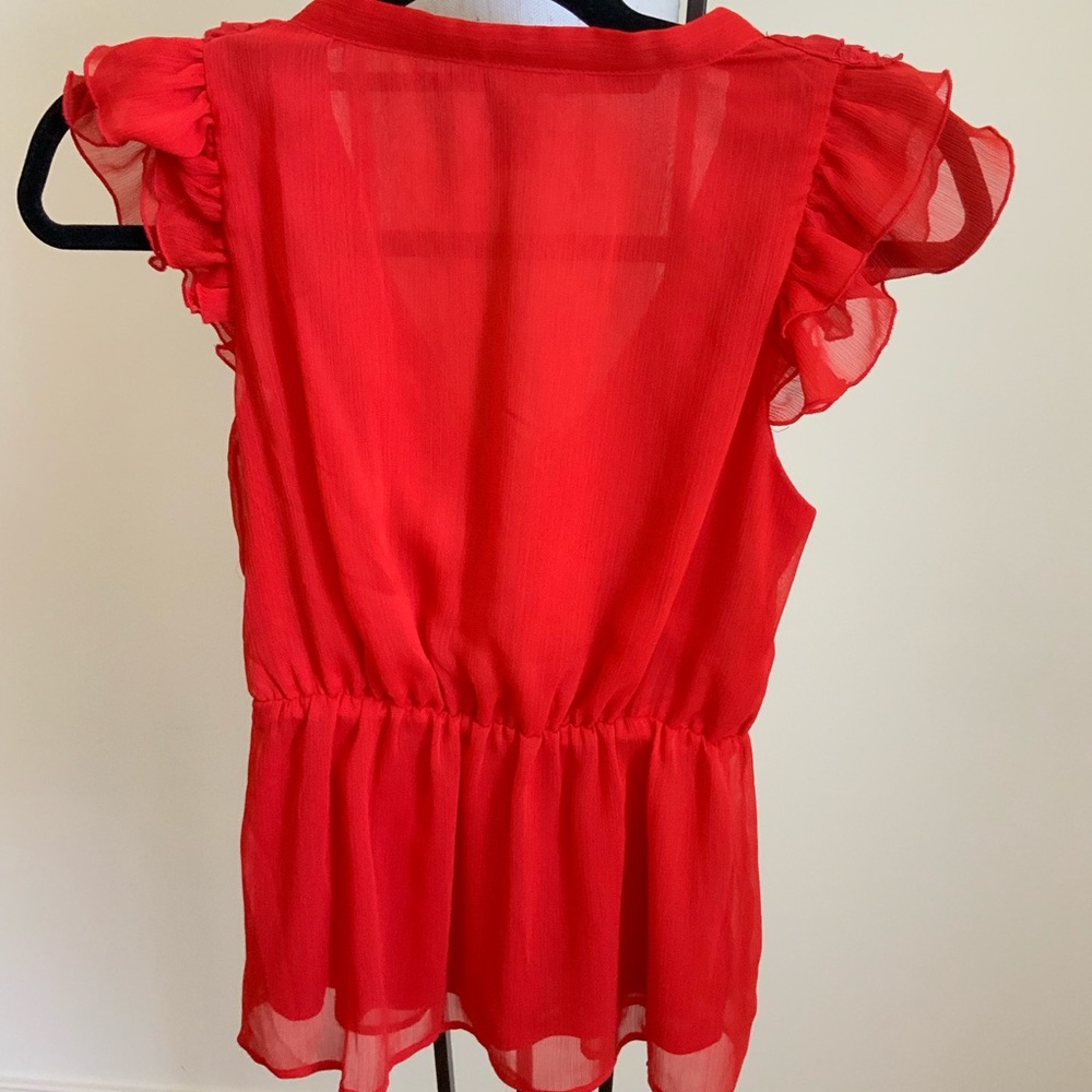 H&M Lace Ruffle Top Size 4 - Picture 4 of 4